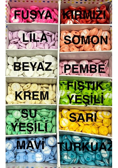 Bebek Düğmesi / Ayak Model / 10 Adet / - Fıstık Yeşili