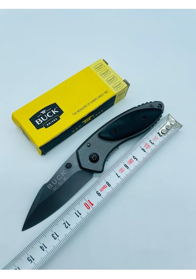 Buck Marka Ahşapkasa Kamp Çakı //x11-14cm Açık Gri