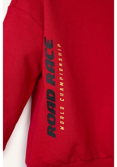 Defacto Erkek Bebek Bisiklet Yaka Baskılı Sweatshirt G6139a526sprd79 Kırmızı-rd79