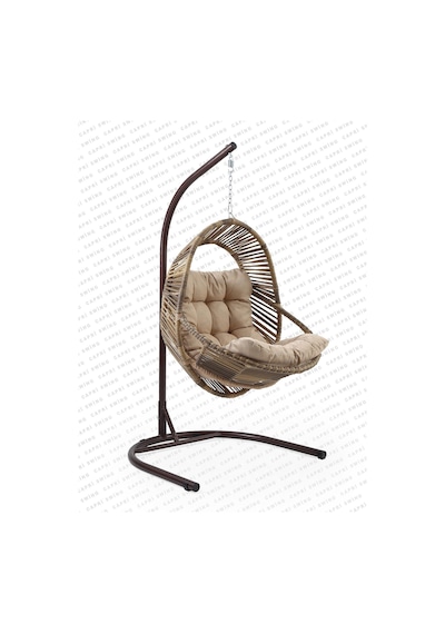Capri Swing Nobel Tekli Rattan Bahçe Balkon Salıncağı 001