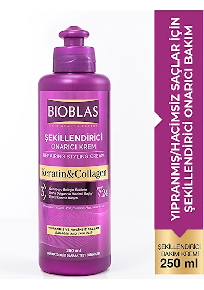 Bioblas Collagen Ve Keratin Dökülme Karşıtı Durulanmayan Saç Kremi 250 Ml Yeni Ambalaj