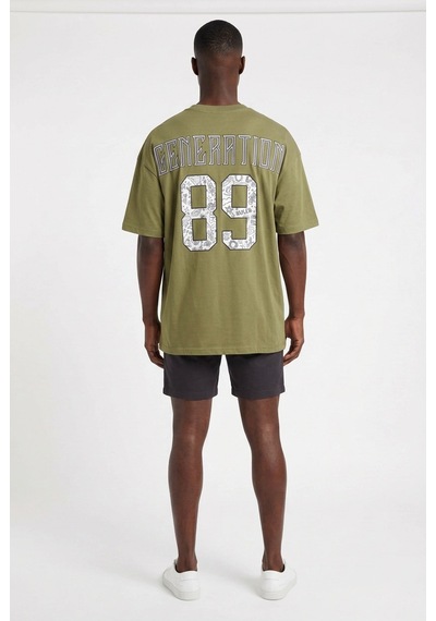 Blow Up Future Gen 89 Haki Oversize Erkek T-shirt 141535 Siyah