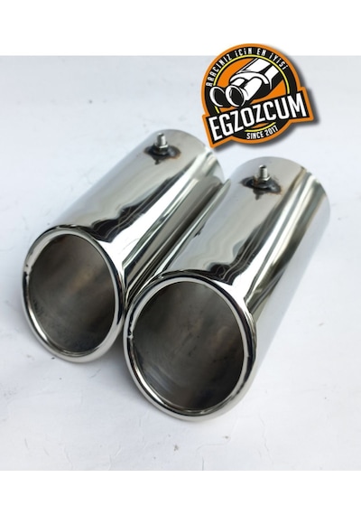 76 Mm. Tekli Somunlu Krom Egzoz Eksoz Ucu Volkswagen Passat Uyumlu 1 Adet