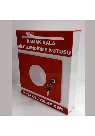 Kırmızı Pleksi A-4 Ramak Kala Kutusu