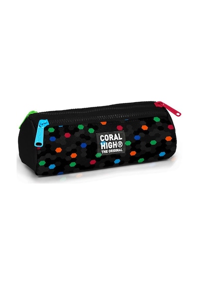Coral High Kids Siyah Renkli Petek Desenli 3 Lü Okul Çanta Seti Set0133210 Çok Renkli