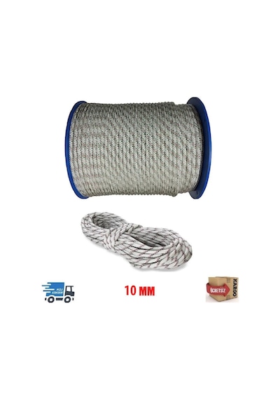 Sitehirdavat Ipek Iskota Halat 10 Mm - Gemici Halatı - Salıncak Ipi 50 M