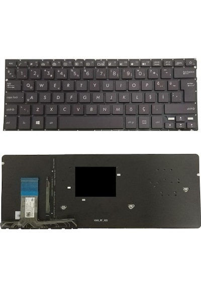 Asus Ux330ua-1bfc, Ux330ua-ah54 Uyumlu Klavye Tuş Takımı Tuş Seti Led Işıklı Siyah Türkçe