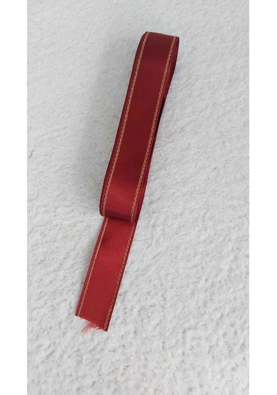 Bordo Saten Kurdele 3 Cm 4,5 Metre Saten Kurdele