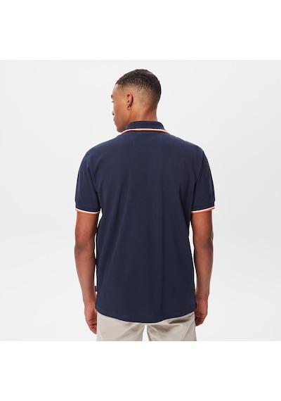 Nautica Erkek Lacivert Classic Fit Kısa Kollu Polo Renk Bloklu K35428t Lacivert