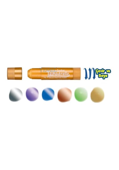 Carioca Temperello Metallic Stick Poster Boyama Kalemi 6'lı