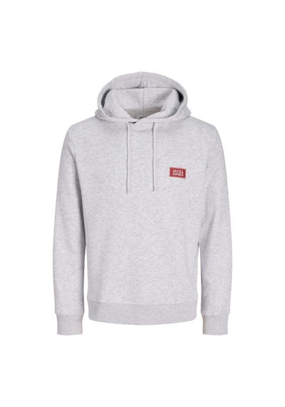 Jack & Jones Jjrush Erkek Kapüşonlu Sweatshirt Rahat Günlük Pamuklu Gri