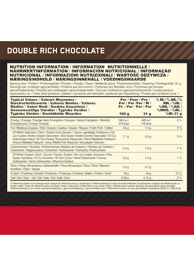 100% Whey Gold Standard Çikolata Aromalı Şase 31g 1 Servis çikolata