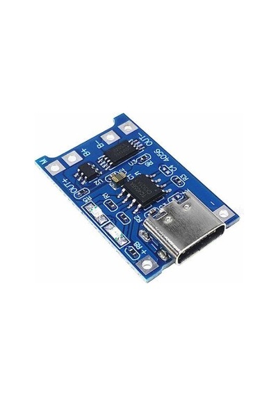 Elektronikport-Tp4056 Type-C 1S 3.7V Lipo, Li-İon Pil Şarj Devresi: