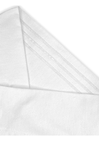 Loggia Kaymayan Silikonlu Bandana Bone Beyaz - Kadın Tesettür Dikişsiz Kaymaz Geçme - Sportif Saç Bandı Beyaz