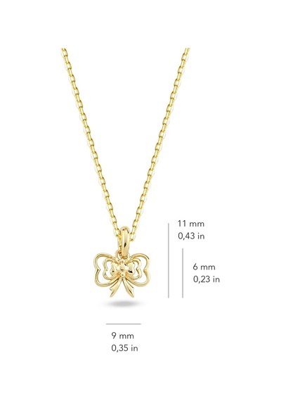 14 Ayar Altın Fiyonk Kolye 1,66 Gr-5555