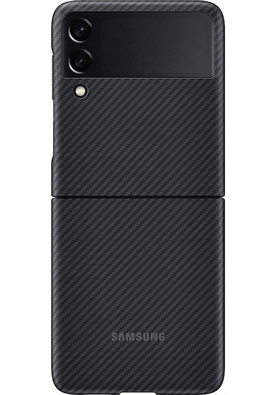 Samsung Uyumlu Galaxy Z Flip3 5G Aramid Cover Kilif, Siyah 526725154