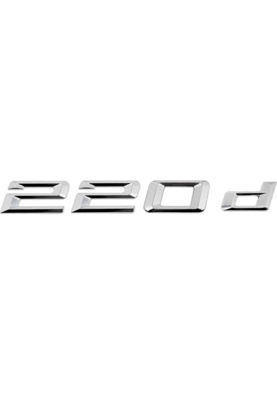 Bmw 220D Bagaj Yazısı Logo Amblem