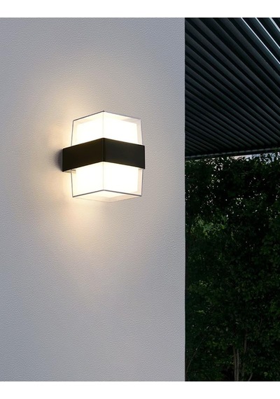 Lexroo Prizma Led Aplik 12 Watt Gün Işığı 3200k Iç Mekan Ve Dış Mekan Cata Bora Led Aplik Ip54 Standart