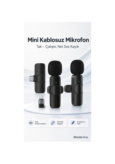 Kablosuz Mikrofon Mini Tak-çalıştır Mikrofon Çok Fonksiyonlu Mikrofon - 737753897