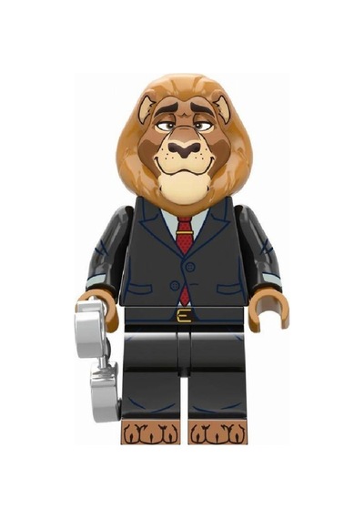 Cartoon Movie Mini Figür Hayvanlar Şehri Zoo Mayor Lion A-038