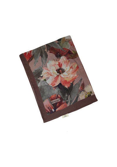 Mim Eşarp Emproyal Organik Pamuk Çiçek Desen Şal 75x190 Cm Toprak - Kahve - Yeşil
