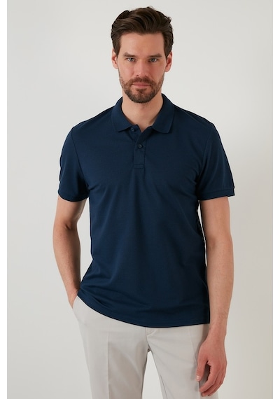 Buratti Regular Fit Pamuklu Düğmeli Erkek Polo Yaka T Shirt 5902326 Indigo