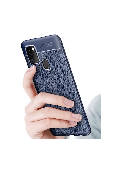 Samsung Uyumlu Galaxy A21S Kilif Deri Tarzi Niss Silikon Case 389836600