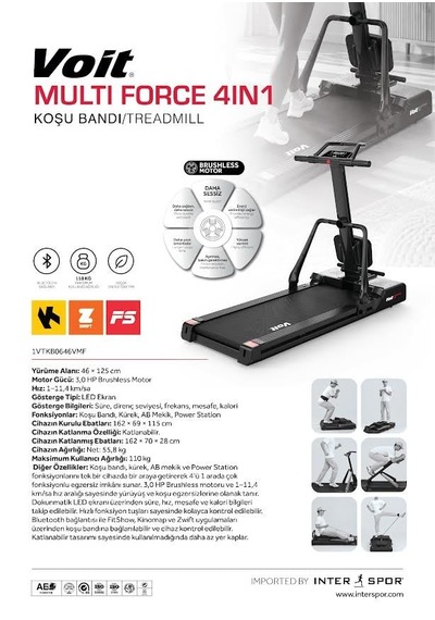 Voit Multi Force 4ın1 Koşu Bandı