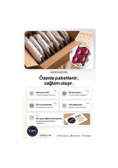 Tr Lüx Seramik Sakura Çiçeği 14 Parça 6 Kişilik Kahvaltı Takımı Seti Genel