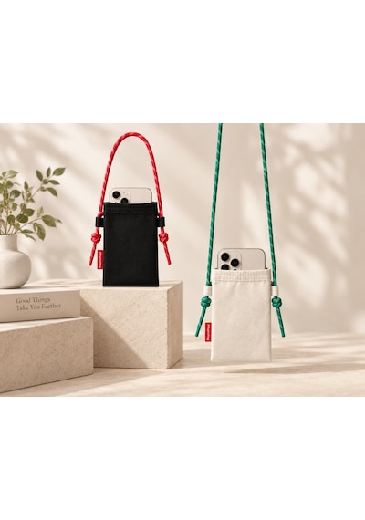 Baghashtag Loop Cord Mor Ayarlanabilir Telefon Çantası Kordonu