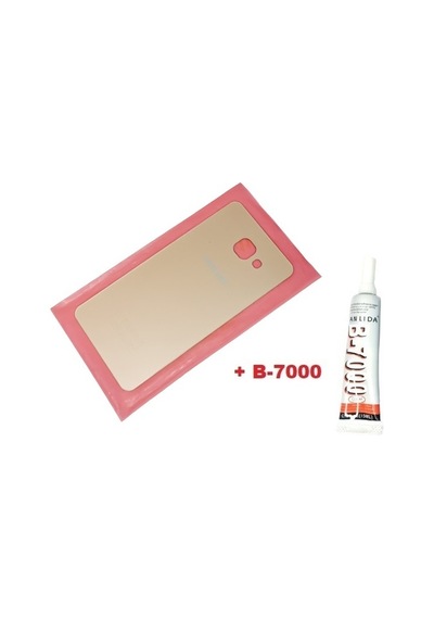 Samsung Galaxy Uyumlu A3 2016 A310 Arka Pil Batarya Kapağı Cam+b-7000 Gold