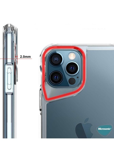 Microsonic Apple Uyumlu iPhone 14 Pro Kilif Trex Bumper Seffaf 557077088