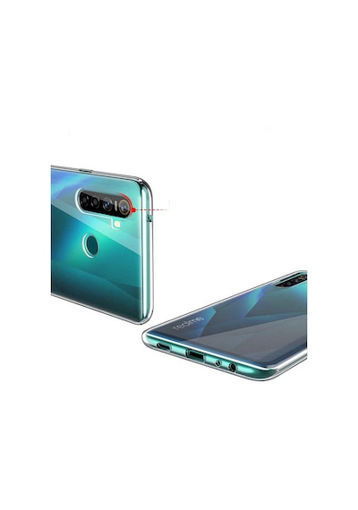 Noktaks - Realme 5i Uyumlu - Kılıf Şeffaf Soft Slim Fitt Süper Silikon Kapak - Şeffaf