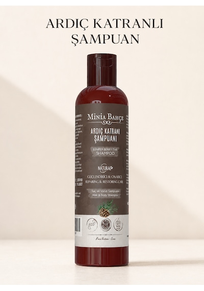 Ardıç Katranlı Şampuan Ardıç Katranı, Biberiye Ve Biotin İçeren Saç Ve Saç Derisi Bakım Şampuanı, 400 Ml Kepekli