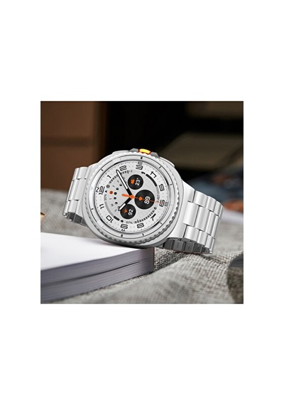 Samsung Galaxy Watch 8 40mm /watch 8 44mm / Classic 46mm Uyumlu Paslanmaz Çelik Metal Baklalı Kordon