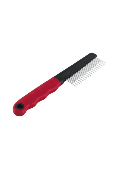 Ferplast Gro 5866 Çift Taraflı Çelik Tarak,18x3,5cm, Red, Narrow Combined