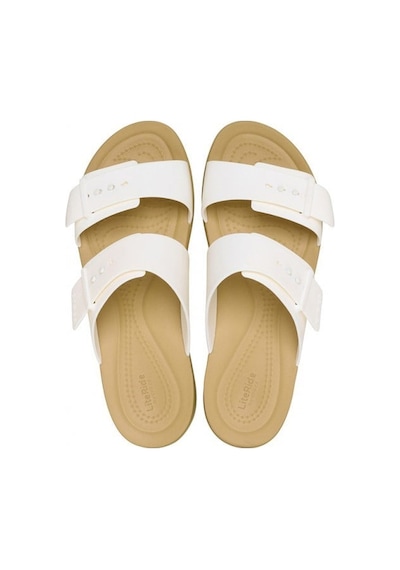 Crocs Brooklyn Buckle Low Low Kadın Terlik-32846 Beyaz