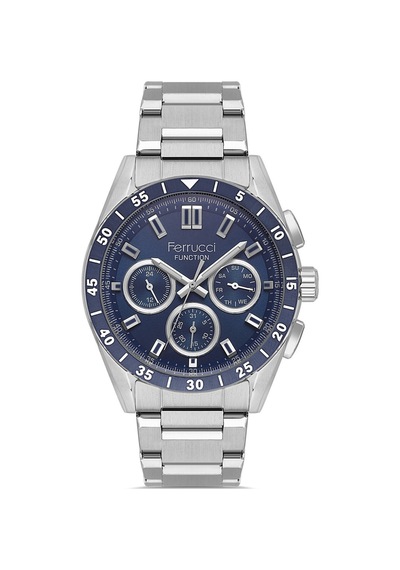Ferrucci Gümüş Çelik Kordon Erkek Kol Saati L03553m.02 Gümüş