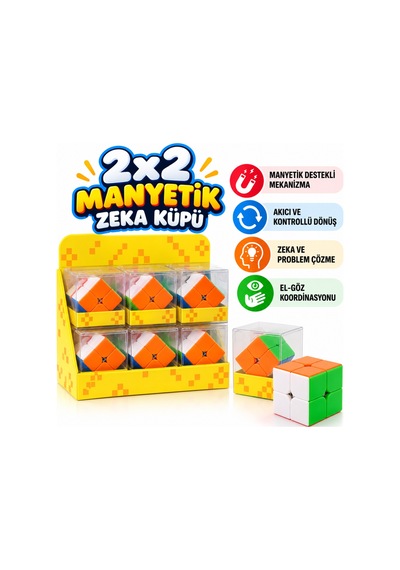 2x2 Tic Tac Manyetik Küp