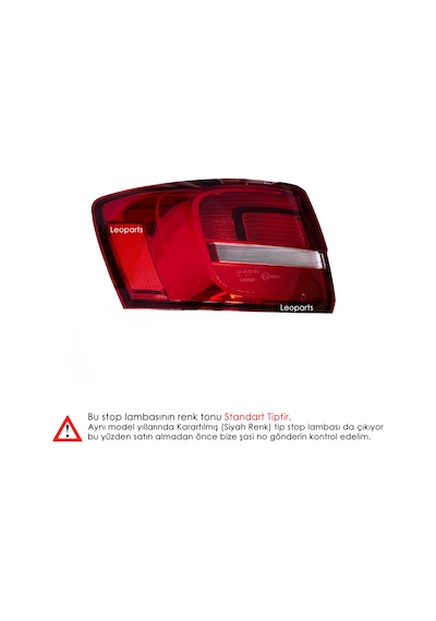 Leoparts Volkswagen Jetta 7 Stop Lambası Dış Sol 2014-2017 5c6945095h