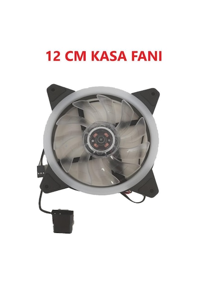 Rgb Led Işıklı Rainbow Kasa Soğutucu Fan 12 CM