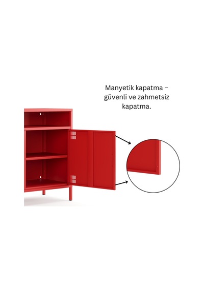 Tv Ünitesi, Tv Dolabı,2 Kapaklı, Açık Raflı 100,50 X 40 X 79,50 Cm Ral 3020 Kırmızı Tv Ünitesi, Tv Dolabı,2 Kapaklı, Açık Raflı 100,50 X 40 X 79,50 Cm Ral 3020 Kırmızı