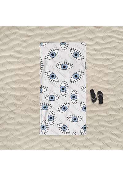 Marte Home Blue Eyes Plaj Havlusu