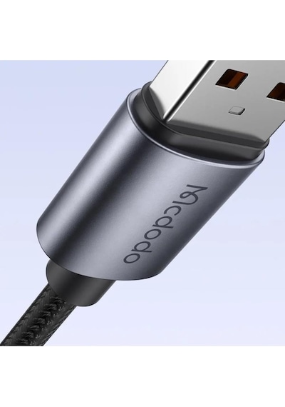 Mcdodo Ca-5660 Usb Apple Uyumlu iPhone Led Işıklı Data Şarj Kablosu 1.2m - Siyah