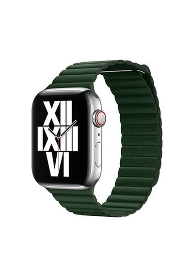 Apple Watch Uyumlu Ultra 49mm Kordon Krd-09 Deri Lop Strap Kayış - Pembe