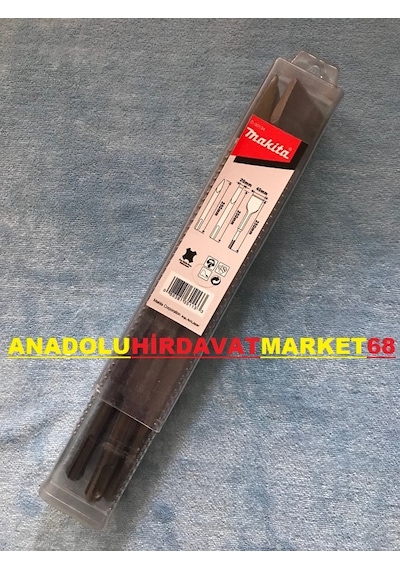 Makita Keski Murç Seti Yassı Sivri 250mm Sds Plus Keski 3 Parça