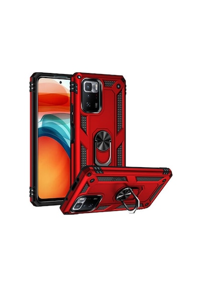 Poco X3 Gt Kılıf Tam Koruma Çift Katmanlı İbiza Sert Silikon Kapak Kirmizi