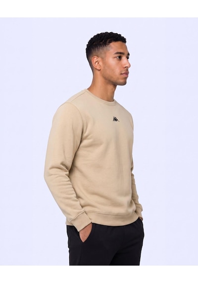 Kappa Carlo Erkek Bej Regular Sweatshirt