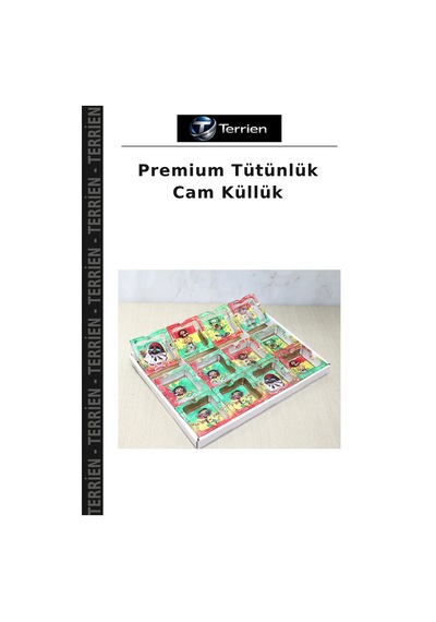 Premium Tütünlük Cam Küllük