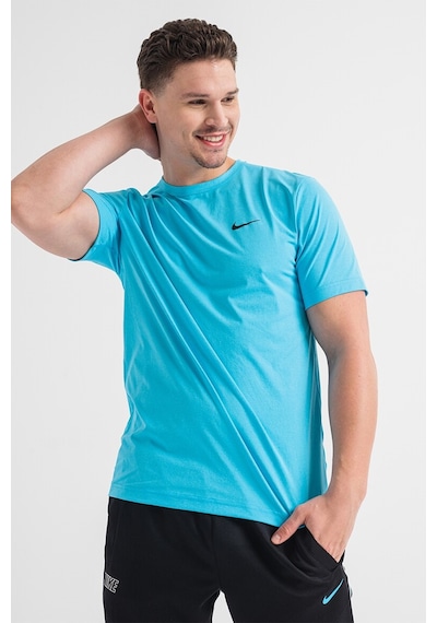 Nike Dri Fit Uv Hyverse Versatile Fitness Training Tshirt Erkek Tişört Mavi